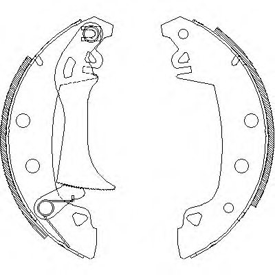 REMSA 4017.05 Brake Shoe Set